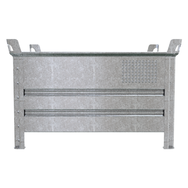 Solid wall pallet | Dimensions: 1,00m x 0,80m | galvanized